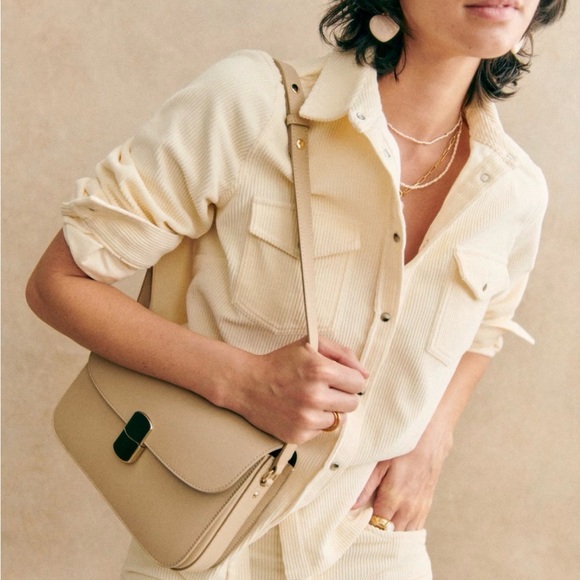 Sezane Rayanna Shirt Ecru - Size 2 - Picture 2 of 3